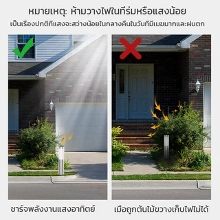 ไฟสนามมินิ กล่องล่ะ2ตัว ไฟปักสนามพลังงานแสงอาทิตย์ White or Warm light เลือกได้ โซล่าเซลล์