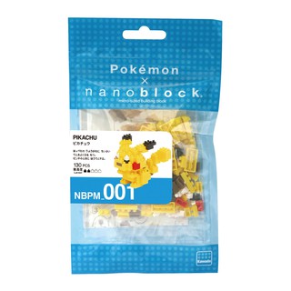 ของแท้จากญี่ปุ่น🧡 Kawada NBPM_001 Nanoblock Pokemon Pikachu ตัวต่อนาโนบล็อคโปเกม่อนพิคาชู