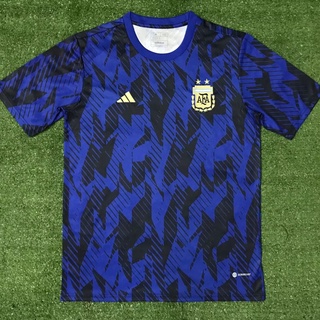 เสื้อกีฬาแขนสั้น ลายทีมชาติฟุตบอล Argentina 22-23 AAA แห้งเร็ว ไซซ์ S-XXL