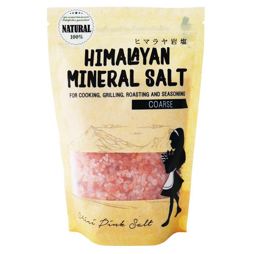 Cheri ชีริ เกลือหิมาลัยบริโภคถุงเติมชนิดเกล็ด Himalayan Pink Salt Coarse Refill (400g)