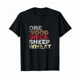 2021 เสื้อยืดลําลองสําหรับผู้ชายแขนสั้นพิมพ์ลาย Ore Wood Brick Sheep Wheat