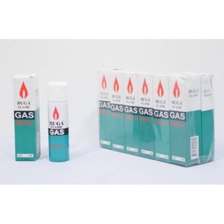 (12กระป๋อง) แก๊สกระป๋อง ขนาด 75ml แก๊สกระป๋องขนาดเล็ก 75 ml.  " BUGA FLAME GAS