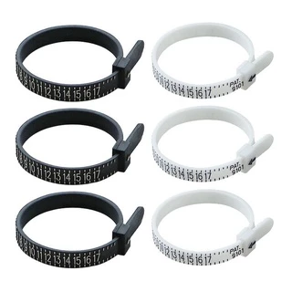 เครื่องมือวัดขนาดแหวนนิ้วมือไม้บรรทัด Us Ring Sizer