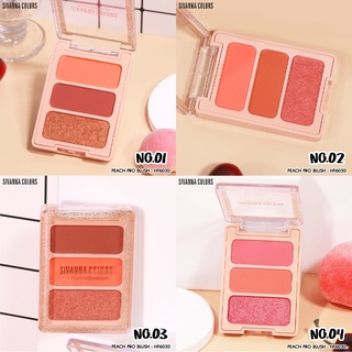 ปัดแก้ม SIVANNA Peach Pro Blush #HF6030