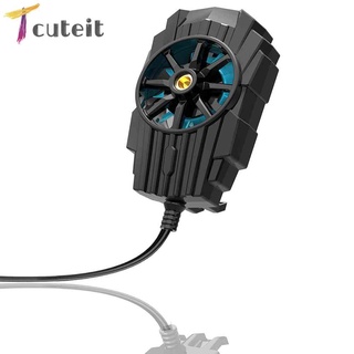 Tcuteit พัดลมระบายความร้อน USB แบบพกพา สําหรับโทรศัพท์มือถือ PUBG