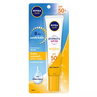 NIVEA นีเวีย ซัน โพรเท็ค แอนด์ ไวท์ รีแพร์ เซรั่ม SPF50+ พีเอ+++ 30มล. Exp:02/12/23