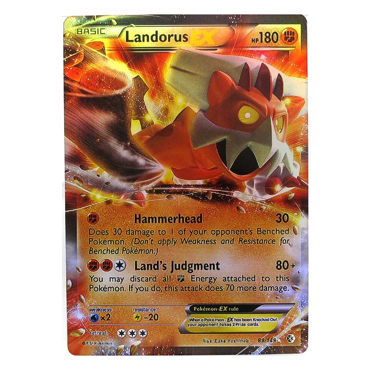 Landorus EX 89/149 แลนด์ลอส Pokemon Matt Card ภาษาอังกฤษ