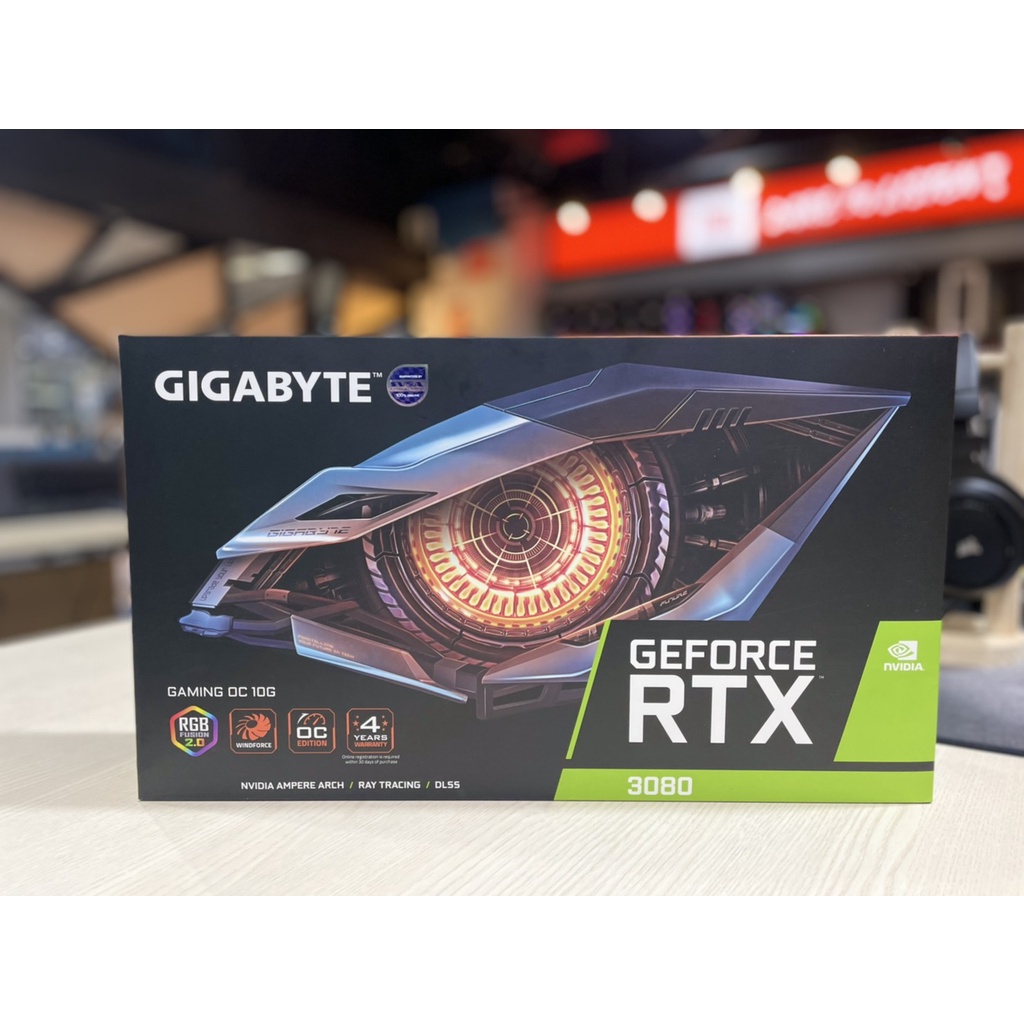 VGA (การ์ดแสดงผล) GIGABYTE GEFORCE RTX 3080 GAMING OC 10G - 10GB GDDR6X รับประกัน 3 ปี