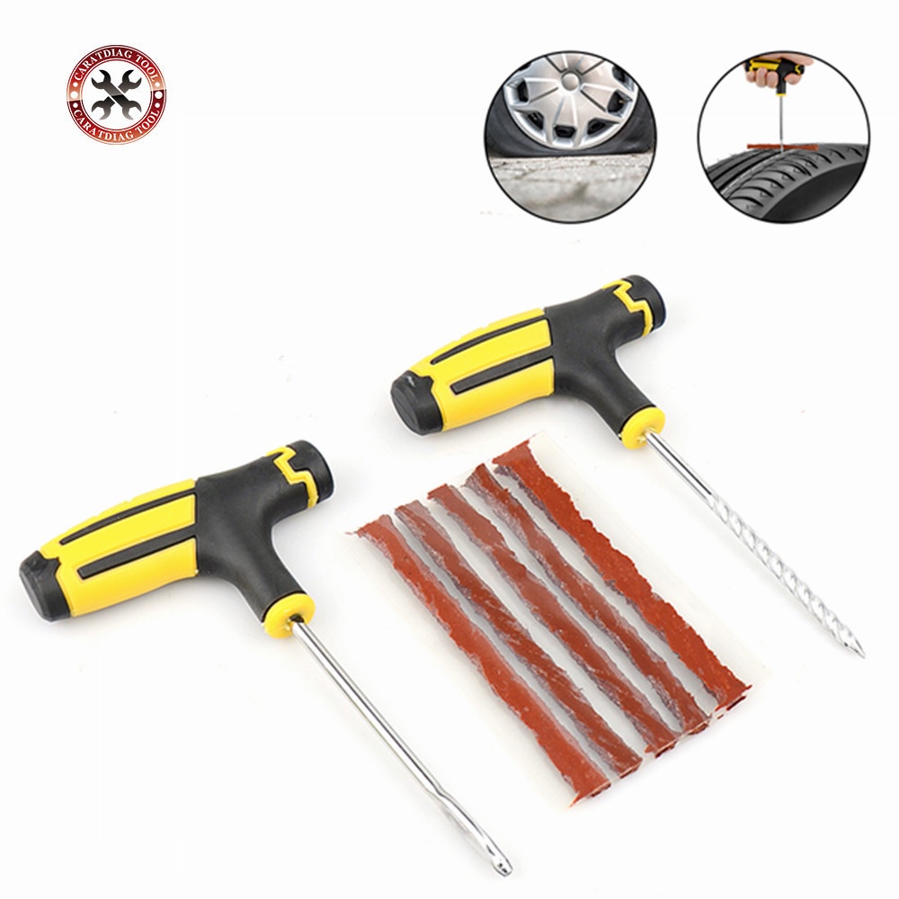 Professional Car Tire Puncture Repair Plug Repairing Kit Needle Patch