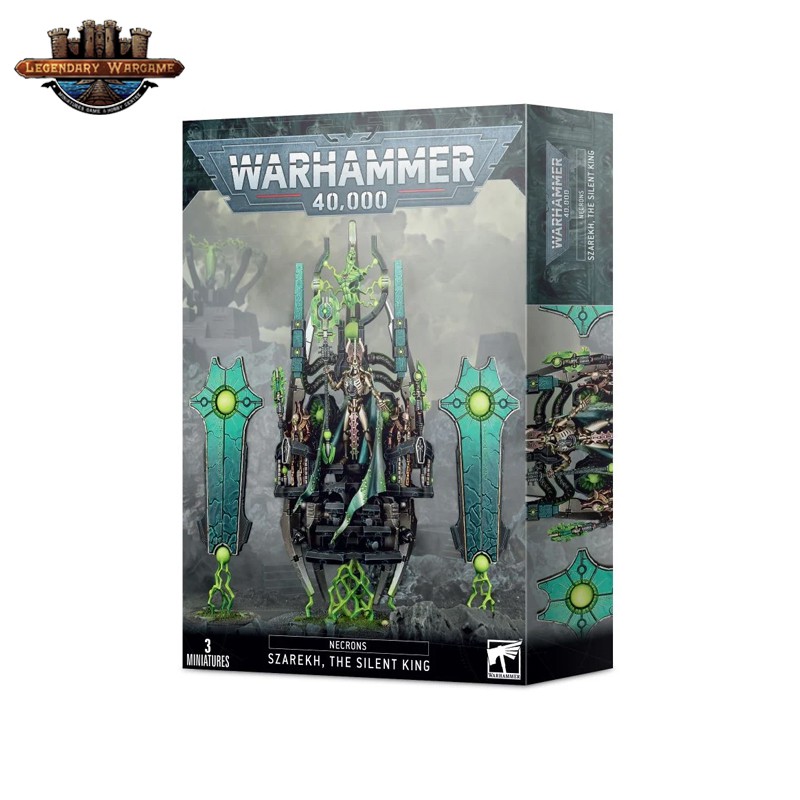 [GW พร้อมส่ง] WARHAMMER: 40K :NECRONS : SZAREKH THE SILENT KING โมเดลเกมสนามจำลอง