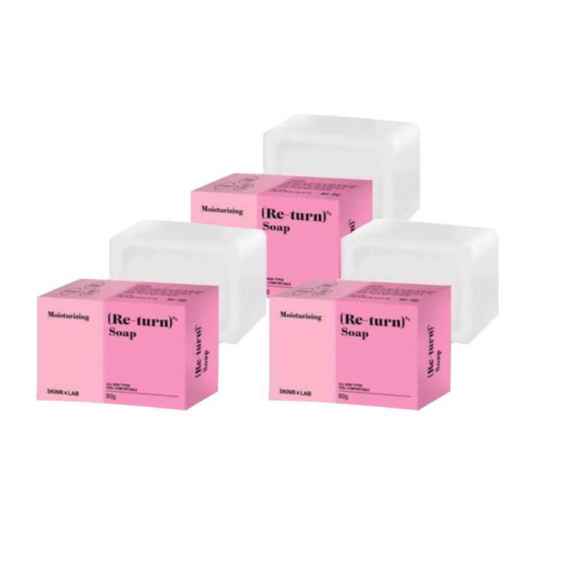 Return Soap สบู่รีเทิร์น สบู่ผิวขาว ลดเลือนรอยดำ ผิวเนียนใส ขนาด 80 กรัม (3 ก้อน)