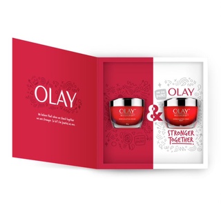 OLAY โอเลย์ รีเจนเนอรีส ไมโคร-สกัลป์ติ้ง ครีม 50 กรัม + ไนท์ ครีม 50 กรัม (แพ็คละ 2 ชิ้น)