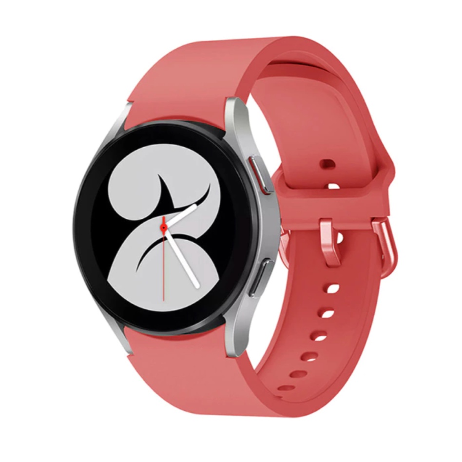 สาย ซิลิโคน สำหรับ Galaxy watch 6 / 5 / 4 / 7 44mm 40mm / 4 classic 46 42 mm pro Strap