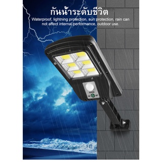 เงินสดในการจัดส่ง LED 200W แสงสีขาว โคมไฟโซล่าเซล โคมไฟติดผนัง Spotlight ไฟโชล่าเซลล์