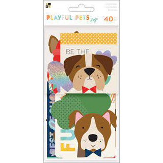 Playful Pets Ephemera Die-Cuts 40/Pkg-Dogs  ไดคัทกระดาษ ธีมสุนัข