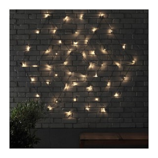 SKRUV ไฟประดับใยแมงมุม 48 ดวง LED lighting web with 48 lights (ดำ)