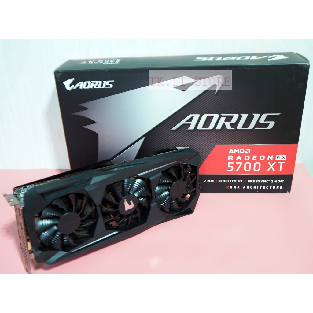 VGA (กราฟฟิคการ์ด) GIGABYTE AORUS RADEON RX 5700XT/8G GDDR6 256-BIT