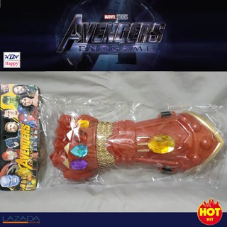 IronMan Infinity Gauntlet ถุงมือไอรอนแมน อินฟินิตี้ ถุงมือใส่เล่นเพื่อความสนุก พร้อมอัญมณีทั้ง 5 เม็ด สวยงาม