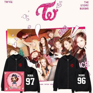 พร้อมส่ง/Pre เสื้อฮู้ดซิปหน้า (Hoodie) Twice