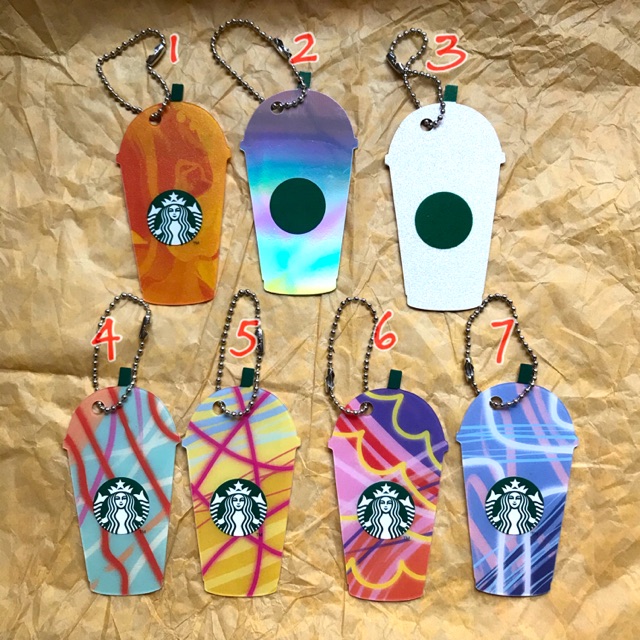 🔑🌟 Starbucks Card Key Chain 🌟  พวงกุญแจบัตรสตาร์บัคส์ 🔑 สวยงาม น่ารัก ใช้ได้ที่ร้านสตาร์บัคส์ทุกสาขา