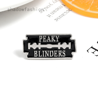 Peaky Blinders เข็มกลัดเคลือบ สีดํา สําหรับเสื้อผ้า กระเป๋าเป้สะพายหลัง ป้ายภาพยนตร์ เครื่องประดับสําหรับเด็ก เพื่อน