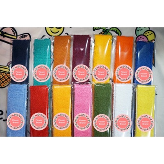 กริปผ้าพันไม้แบดผ้าคอตตอน Cotton // ด้ามเทนนิส // เทปพันด้ามจับคุณภาพดี Badminton Tennis Overgrip