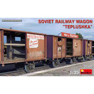 MiniArt 1/35 MI35300 SOVIET RAILWAY WAGON "TEPLUSHKA"