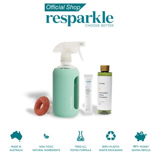 resparkle ชุดผลิตภัณฑ์ทำความสะอาดออร์แกนิค Natural All Surface Cleaning Pack