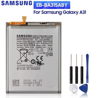 SAMSUNG Originalเปลี่ยนแบตเตอรี่EB-BA315ABYสำหรับSamsung Galaxy A31 2020 Edition SM-A315F/DS SM-A315G/DS 5000MAh