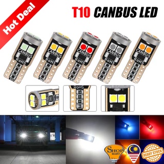 หลอดไฟ T10 3030 SMD 6 Led W5W Canbus T10 Led สําหรับติดป้ายทะเบียนรถยนต์