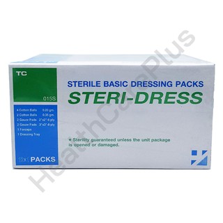 STERI-DRESS สเตอริ-เดรส ชุดทำแผล ปลอดเชื้อ 1 กล่อง (มี 12 ชุด)