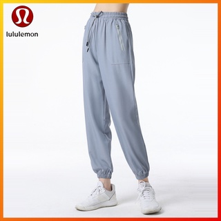 Lululemon  กางเกงโยคะลําลอง แบบผูกเชือก พร้อมกระเป๋า 9018