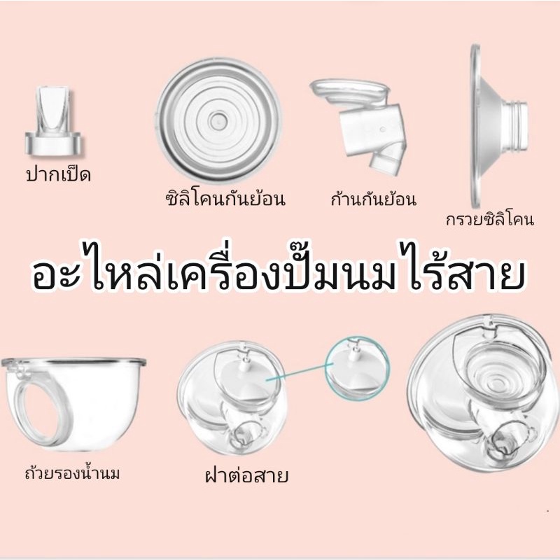 อะไหล่เครื่องปั๊มไร้สาย กรวยเสริม กรวยสำรอง สำหรับเครื่องปั๊มนมไร้สาย mama's choice / femed และยี่ห้ออื่นๆ