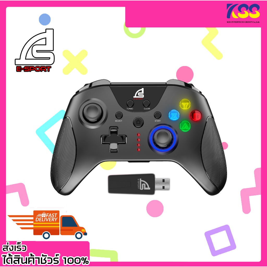 จอยเกมส์ไร้สาย จอยเกมมิ่งส์ไร้สาย Signo wc-661  EXCUBER Wireless Gaming Controller รับประกัน 2 ปี