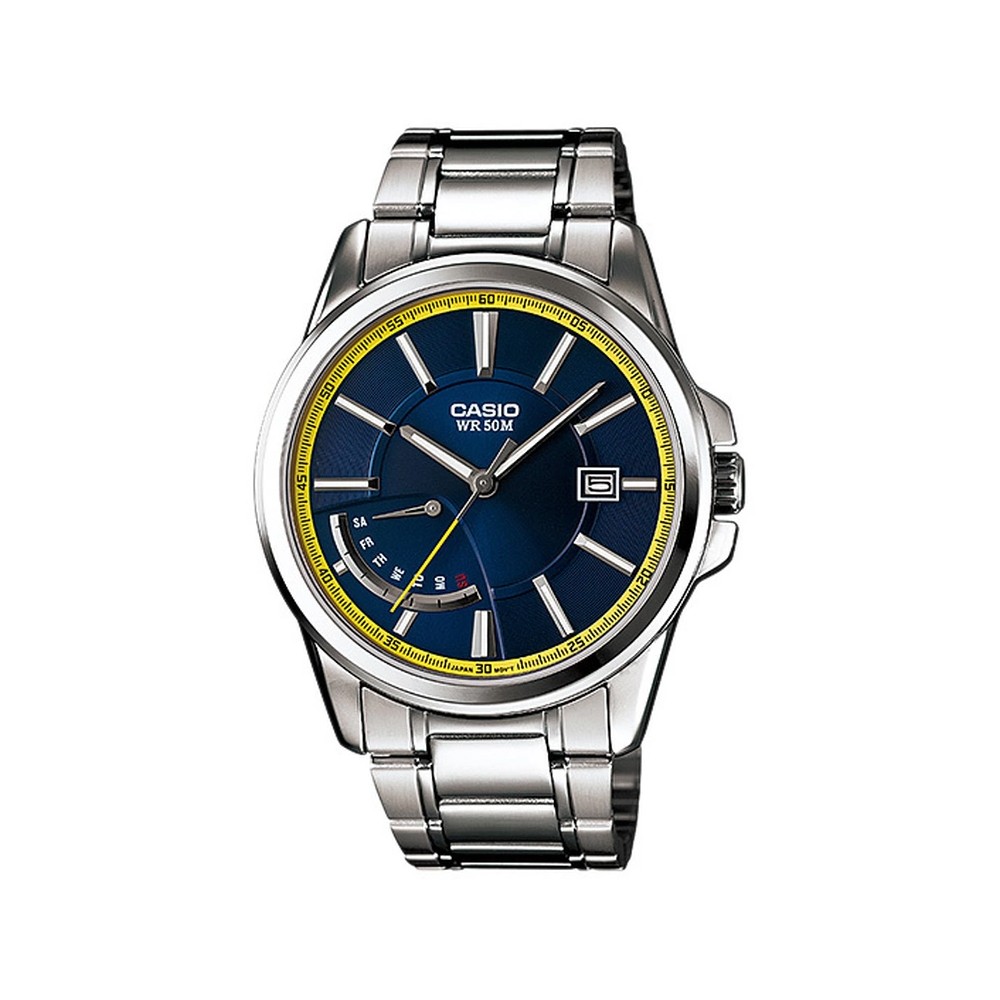 Casio Standardนาฬิกาข้อมือสุภาพบุรุษ สายสแตนเลส รุ่นMTP-E102D-2AVDF - Silver