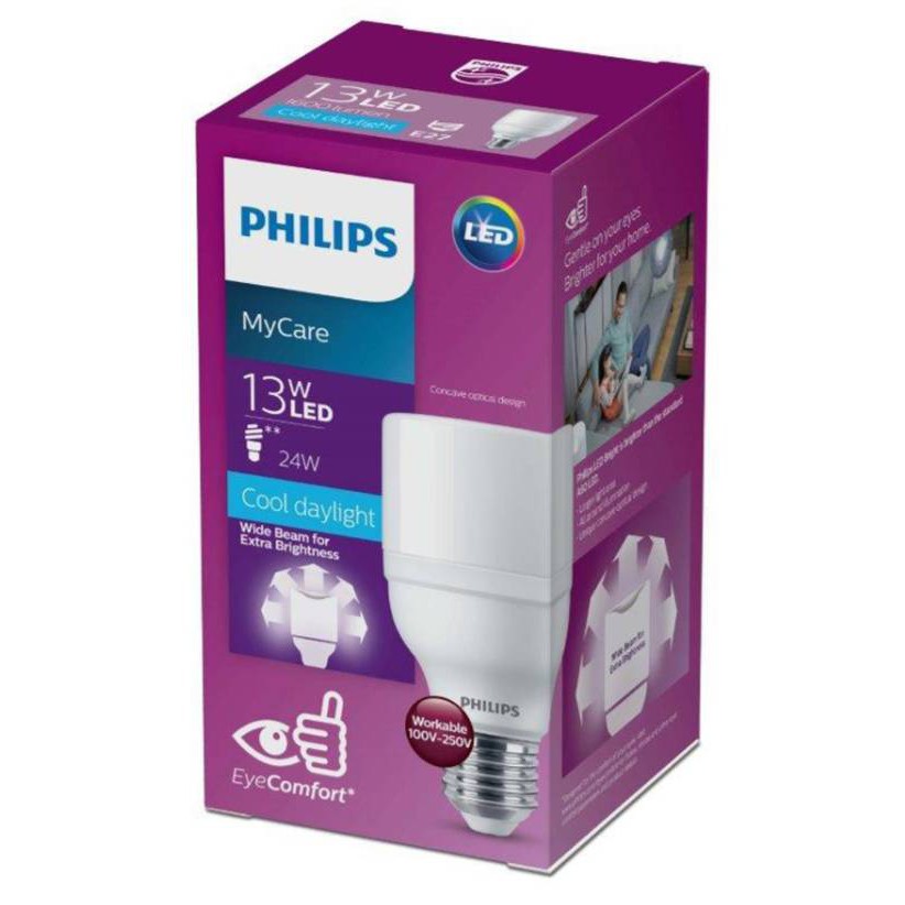 หลอดไฟ Philips LED Bright 13w