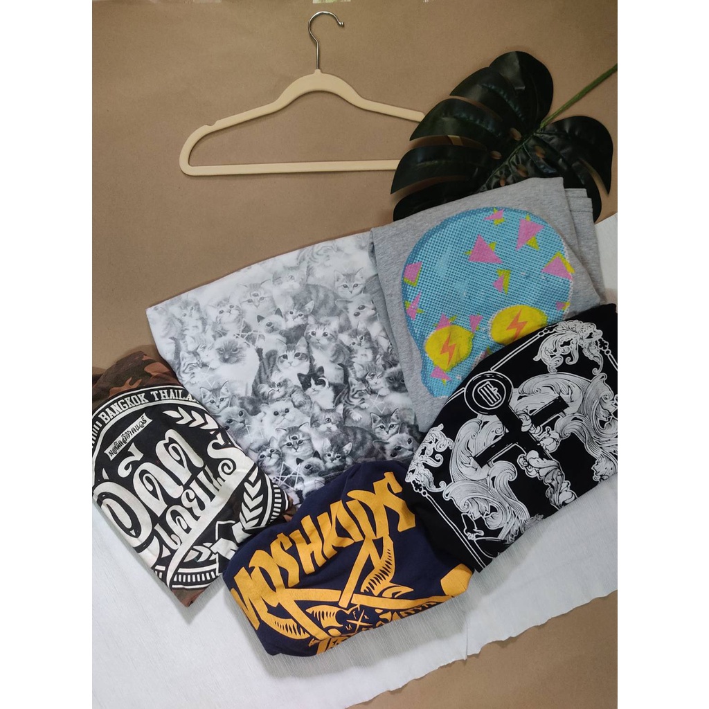 เสื้อยืดมือสองสภาพดี รวมแบรนด์@Nike@MOSHKIDS@DTHSNT@GUNDOWNS