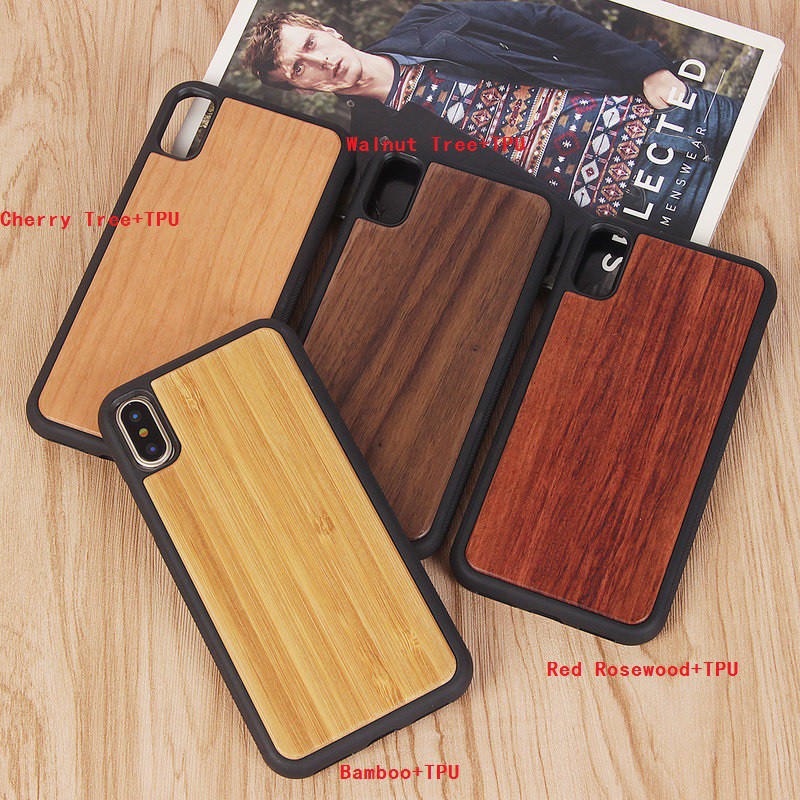 เคสไม้แบบพรีเมี่ยมสำหรับ iPhone X Shopee Thailand