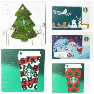บัตรสตาร์บัค บัตรเปล่า ไม่มีเงินในบัตร ลายคริสต์มาส Starbucks Christmas card ( Starbuck )