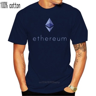 ROUND คอลูกเรือเสื้อยืดคอกลม แขนสั้น ผ้าฝ้าย พิมพ์ลาย Ethereum Art สีดํา แฟชั่นฤดูร้อน สําหรับผู้ชาย AAdgip05MFkckm44-4X