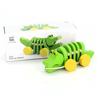 ของเล่นไม้ PlanToys ของเล่นเสริมพัฒนาการ จระเข้ลากจูง ของเล่นลากจูง หัดเดิน DANCING ALLIGATOR (1ปี+)