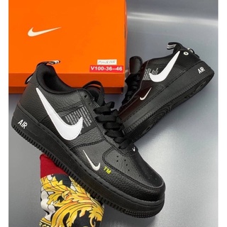 Nike Air Force 1 Authentic Black(size36-45)สีดำ