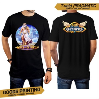 เสื้อยืด พิมพ์ลายโลโก้ Zeus GATES OF OLYMPUS ของแท้