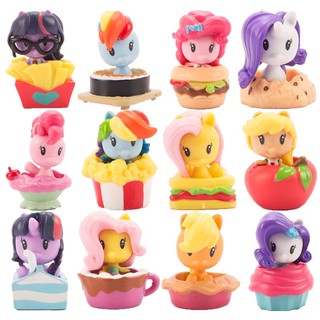 เซ็ต 12 โมเดล โพนี่ ม้าโพนี่ ขนมหวาน pony