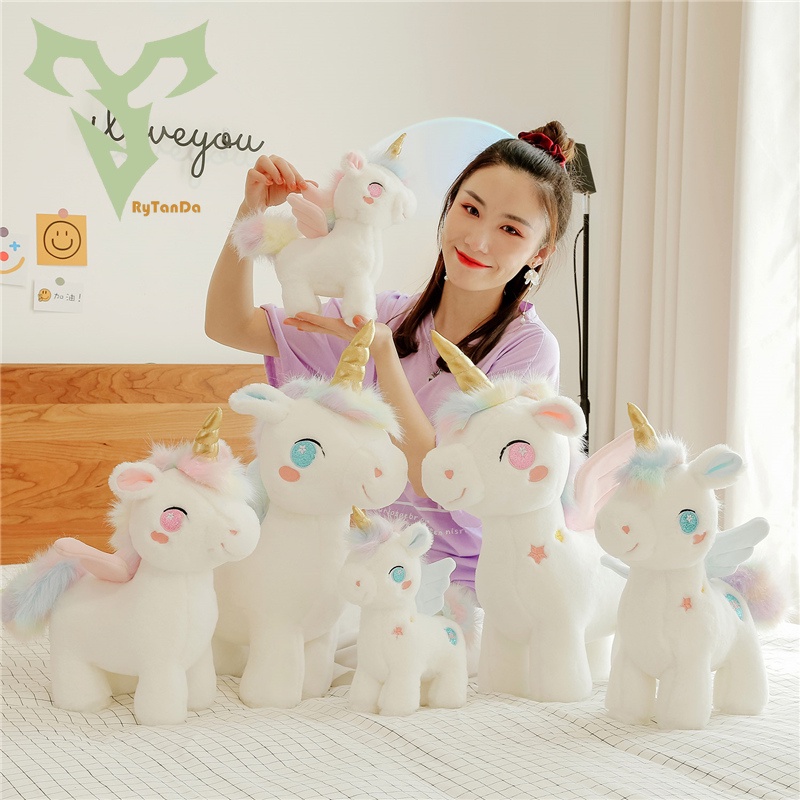 หมอนตุ๊กตายูนิคอร์นน่ารัก ขนาดเล็ก เหมาะกับของขวัญวันเกิด สําหรับเด็กผู้หญิง