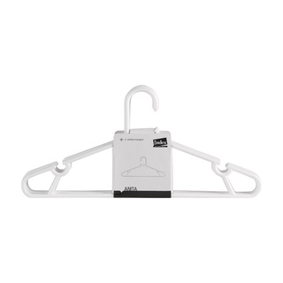 INDEX LIVING MALL ไม้แขวนเสื้อ รุ่น ANITA 6 ชิ้น/ ชุด - สีขาว