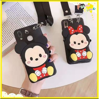 กระเป๋าสตางคเคสโทรศัพท์มือถือลายการ์ตูนน่ารัก 3D สําหรับ Samsung Galaxy A50S A10S A20S A30S A40 SA8S M30 M30S A50