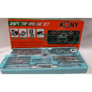 KONY ชุดต๊าปเกลียว ต๊าปชุด เครื่องมือทำเกลียว 20ชิ้น