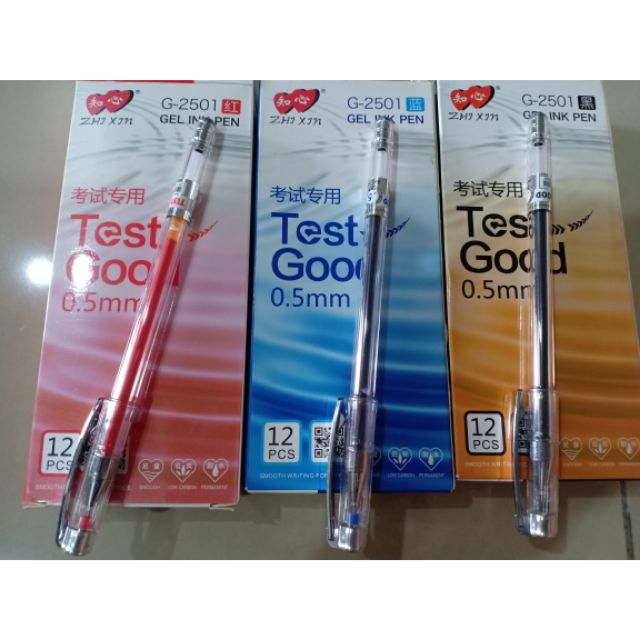 Test Good Gel Ink Pen 0.5mm Zhi Xin (G-2501) (1 ชิ้น)