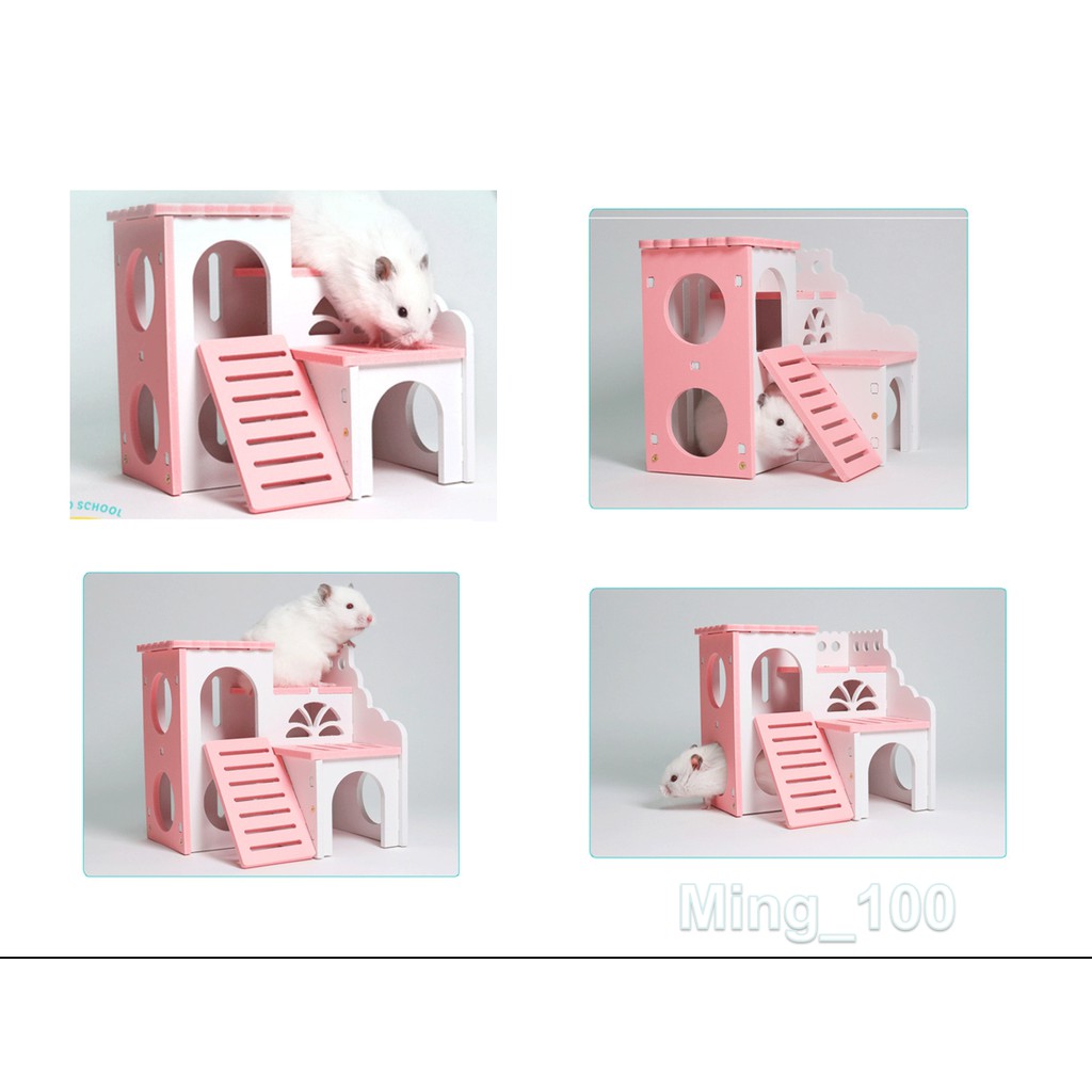 Ming ของเล่นหนูแฮมเตอร์ บ้านแฮมเตอร์ มีหลายแบบให้เลือก รูปที่ 2